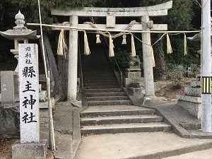 岡山県の御朱印ランキングで常に上位 「縣主神社」